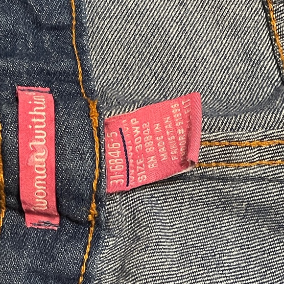 Woman Within Denim - Petite.  Plus Denim Jean. Woman Within